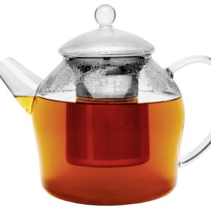 Bredemeijer Teekanne Minuet Santhee 1,2l Glas mit Edelstahlfilter