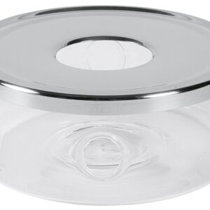 Bredemeijer Teewärmer Glas mit Edelstahlplatte