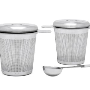 Bredemeijer Teefilter mit Teemaßlöffel Edelstahl 2er Set
