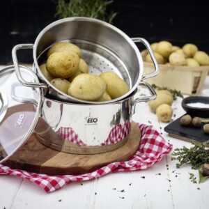 ELO Biodünster 'Citrin' Topf, Dünstaufsatz, Deckel