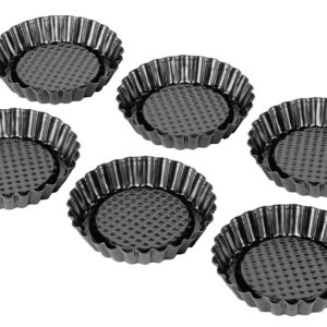 KAISER Tortelett Patisserie Ø10cm schwarz Set 6teilig
