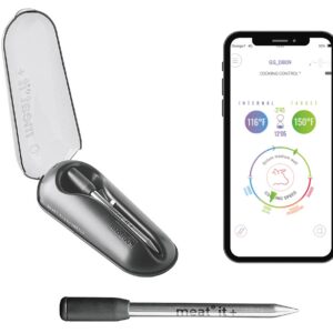 MASTRAD Bratenthermometer 'Meat it +' Bratenthermometer, Dockingstation, 2x AAA Batterien