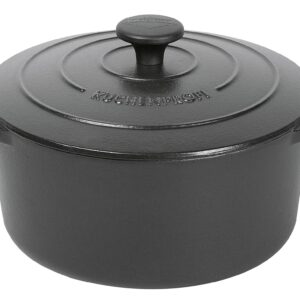 KÜCHENPROFI Bratentopf Provence Gusseisen mit Deckel 4,2 l