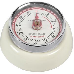 ZASSENHAUS Kurzzeitmesser Retro-Look 3cm Ø7cm creme