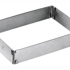 Dr. Oetker Backrahmen Varino ausziehbar 27,5-52x18,5-34x5 cm Edelstahl