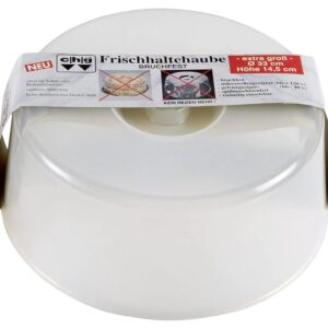 CHG Haube für Tortenplatte bruchfest Kunststoff 14,5cm Ø33cm