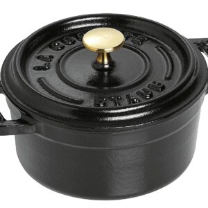 STAUB Cocotte Bräter Mini nClassic Gusseisen 0,25 l Ø10cm schwarz
