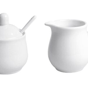Zucker- / Milchset 3-teilig 1 Zuckerdose, 1 Milchkanne, 1 Löffel